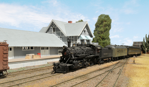 Passenger train in Merced