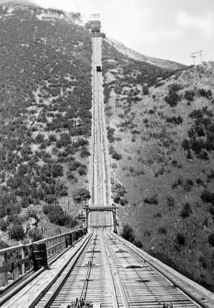 Looking up incline